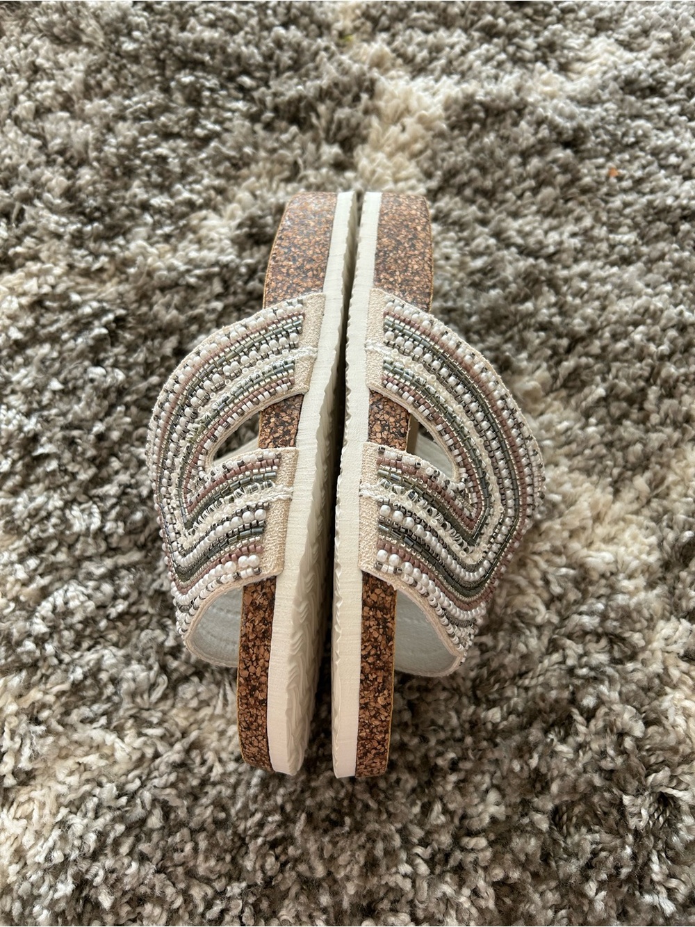 Nicole Miller Beaded Slide Sandals - Picture 4 of 6